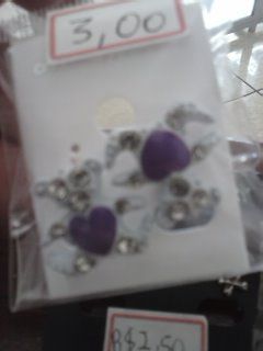 brinco urso branco e roxo